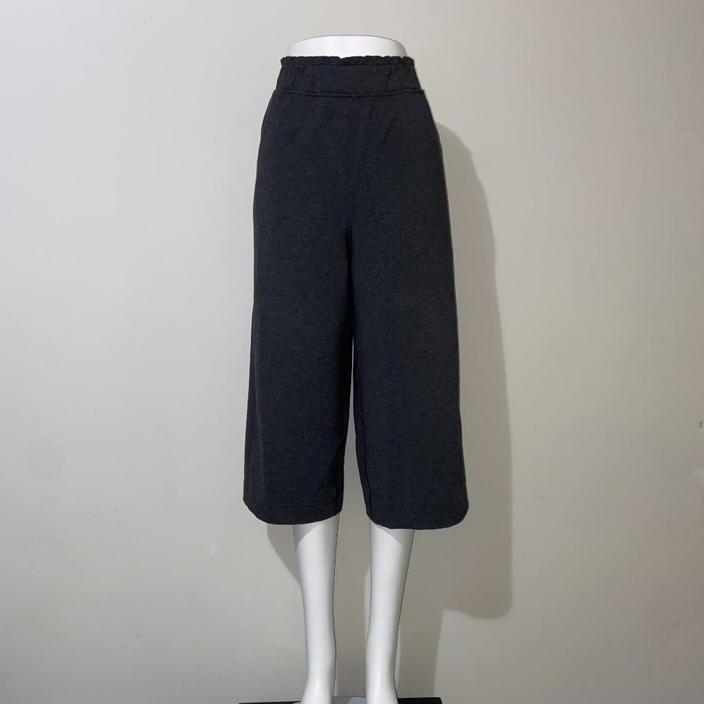lululemon athletica Black Wide-Leg Cropped Pants